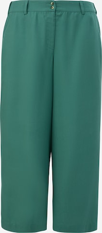 TRIANGLE Wide leg Broek in Groen: voorkant