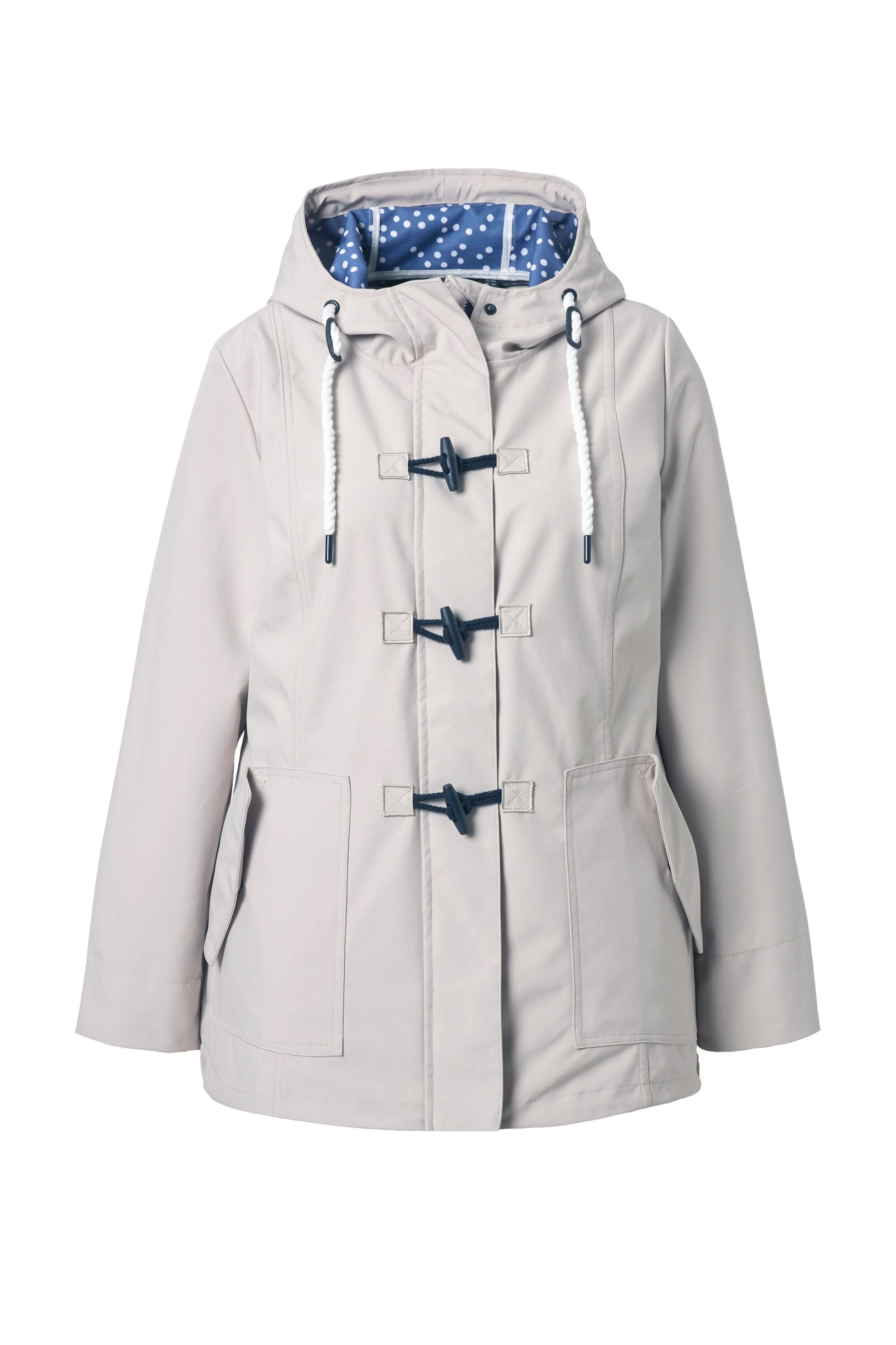 Ulla Popken Funktionsjacke in Beige: Vorderseite