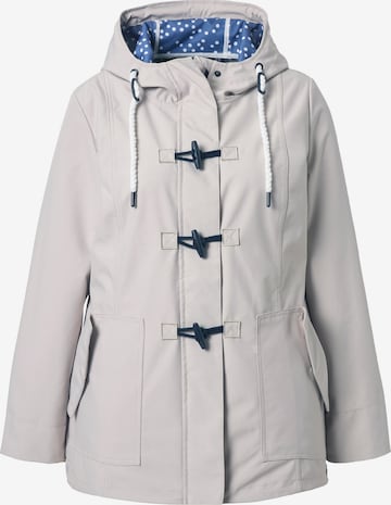 Ulla Popken Functionele jas in Beige: voorkant