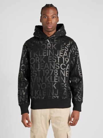 Calvin Klein Jeans Sweatshirt i sort: forside