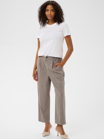 Kaffe - Loosefit Pantalón plisado 'KAHeather' en gris