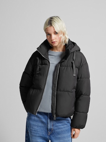 Bershka Between-Season Jacket in Grey: front