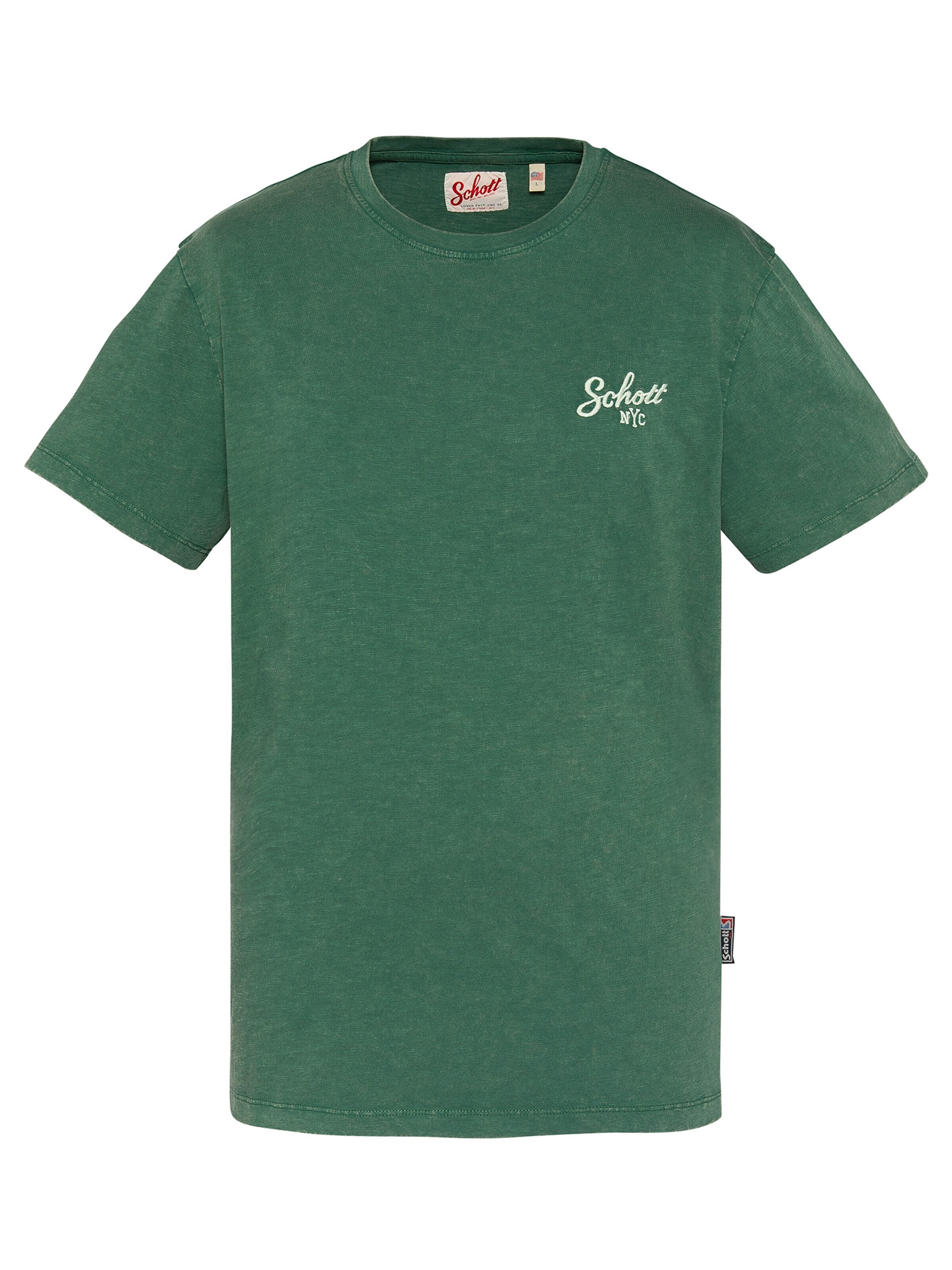 Schott NYC Shirt in Green: front