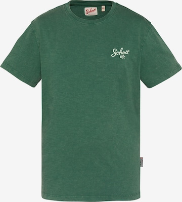 Schott NYC Shirt in Green: front