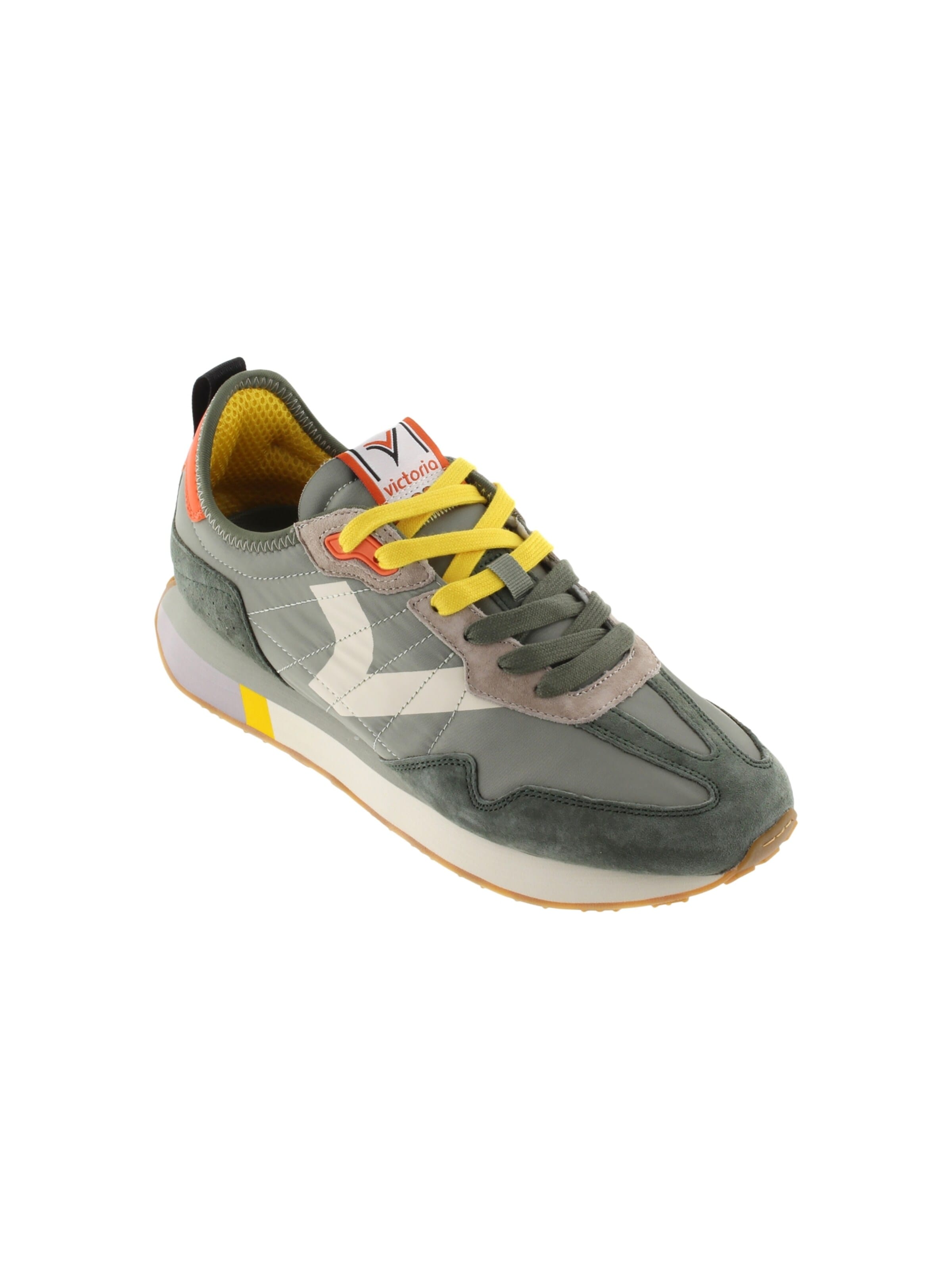Chaussure de sport à lacets 'Leder-Sneaker' victoria en vert