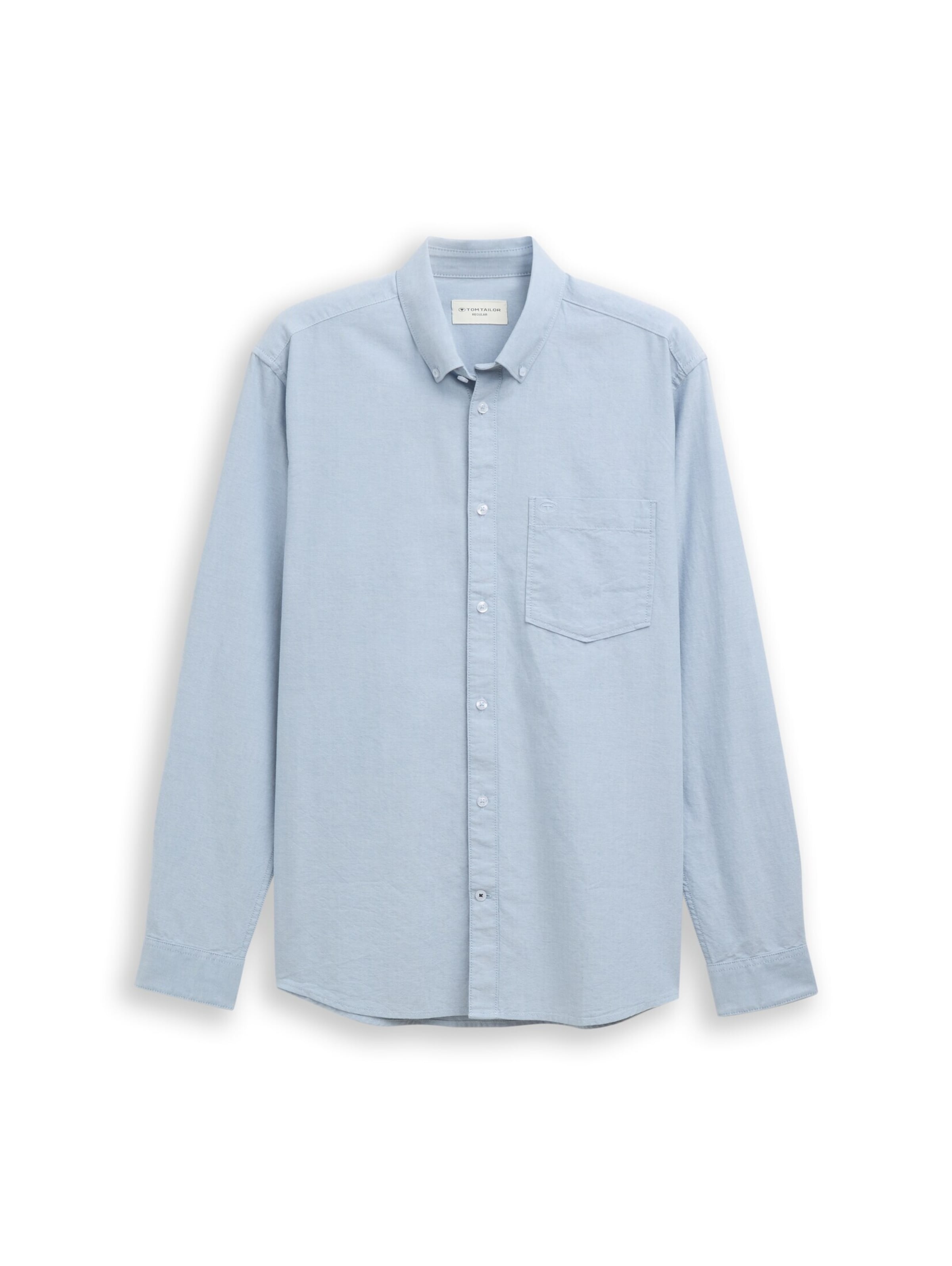 TOM TAILOR Regular fit Button Up Shirt in Blue: front