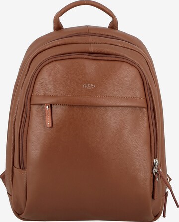Jump Backpack in Brown: front