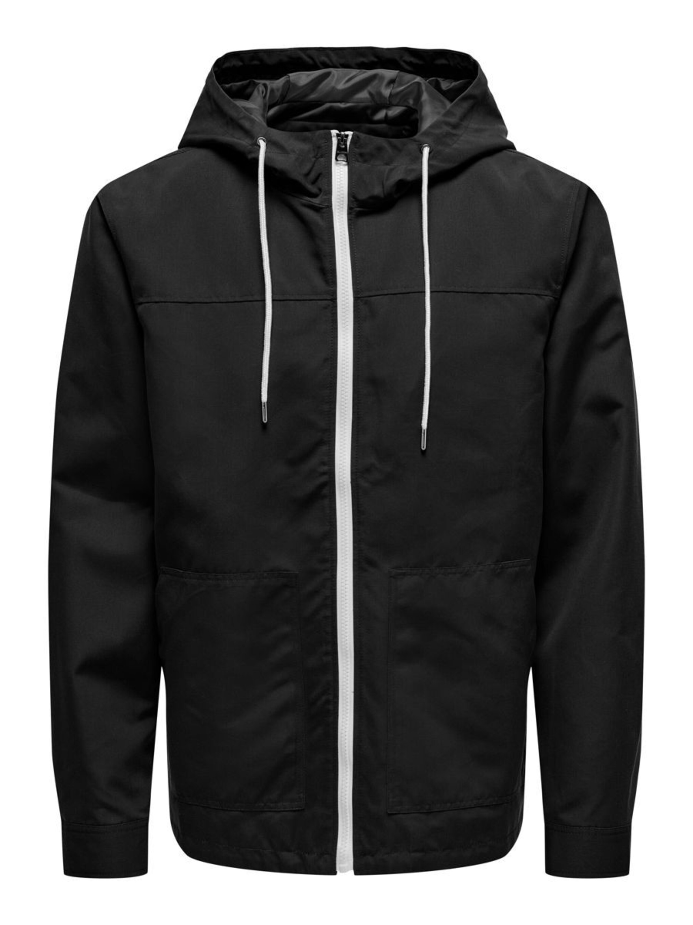 Only & Sons Übergangsjacke in Schwarz: Vorderseite