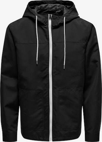 Only & Sons Übergangsjacke in Schwarz: predná strana