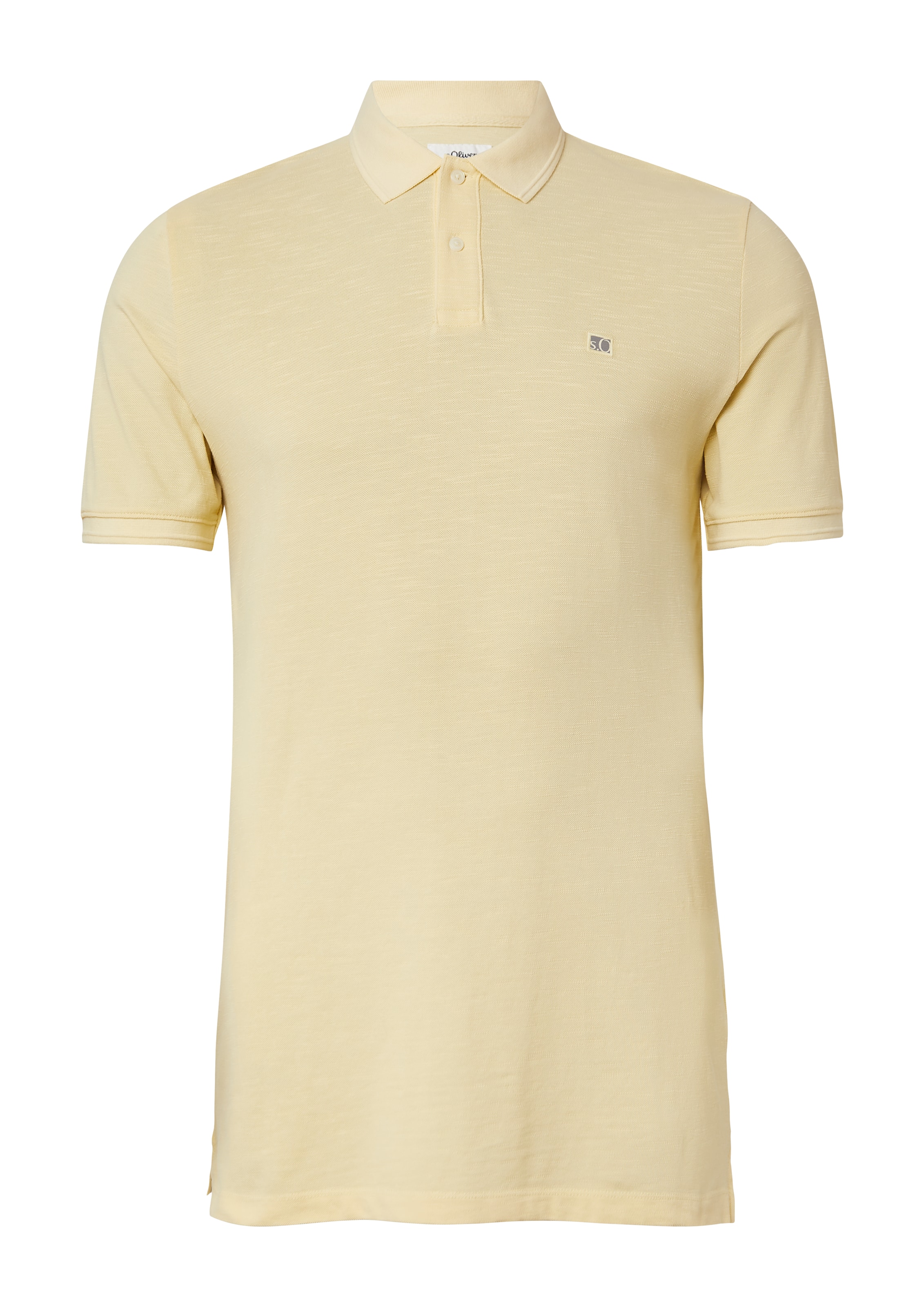 s.Oliver Men Tall Sizes Shirt in Yellow: front