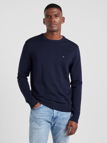 TOMMY HILFIGER Svetr 'ESSENTIAL' – modrá: přední strana