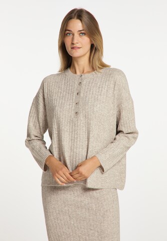 Pull-over usha WHITE LABEL en beige : devant