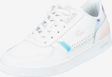 Baskets basses LACOSTE en blanc : devant