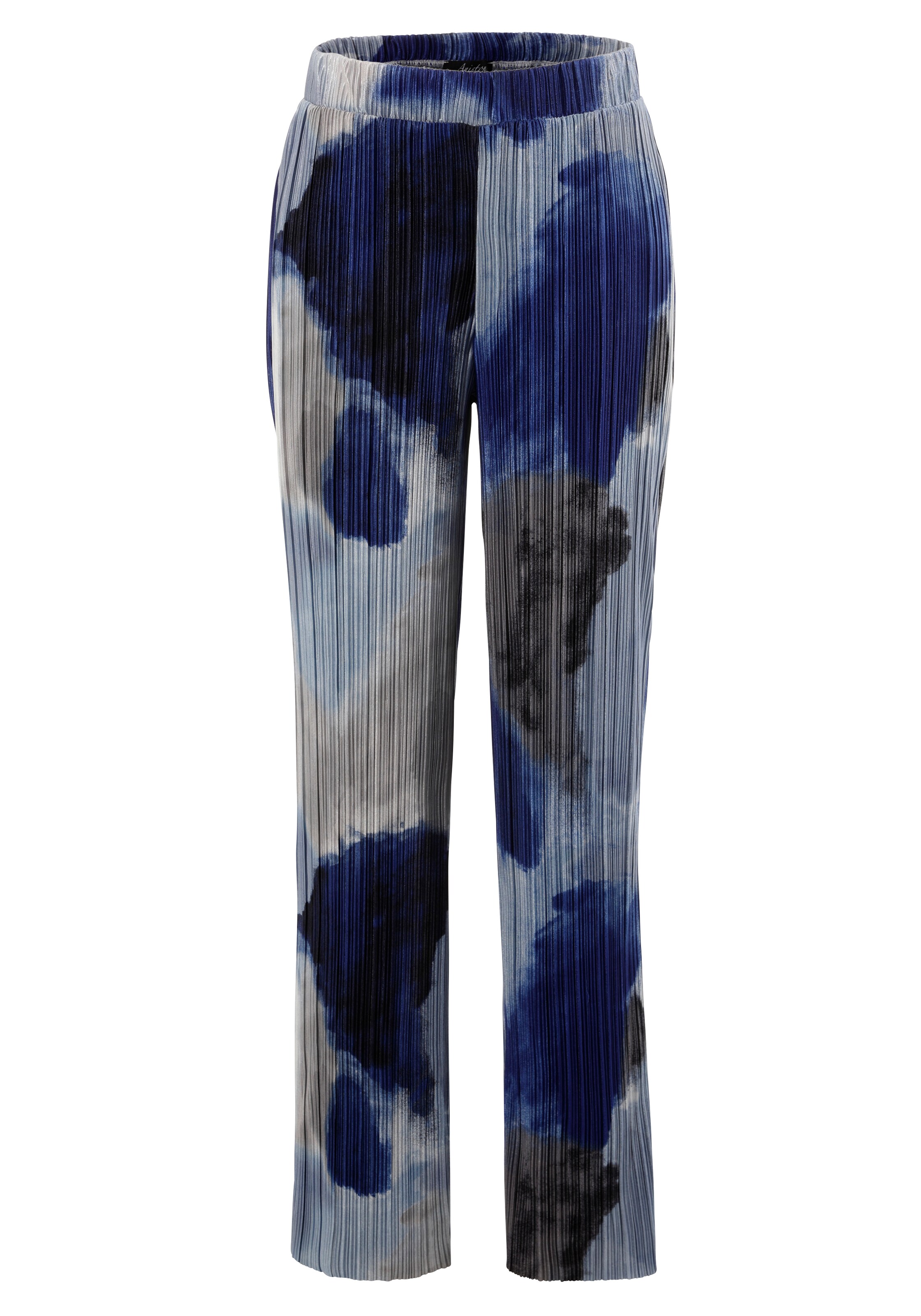 Aniston SELECTED Wide Leg Hose in Blau: Vorderseite