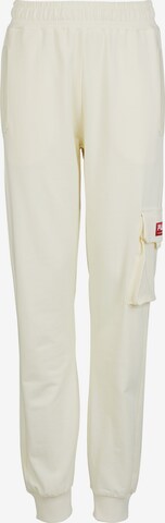 FILA Tapered Broek 'Toulouse' in Wit: voorkant