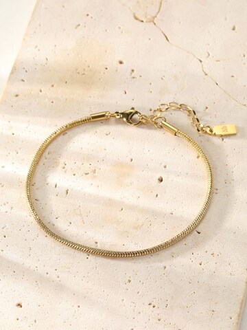 Hey Happiness Armband 'Snake Wave' in Gold
