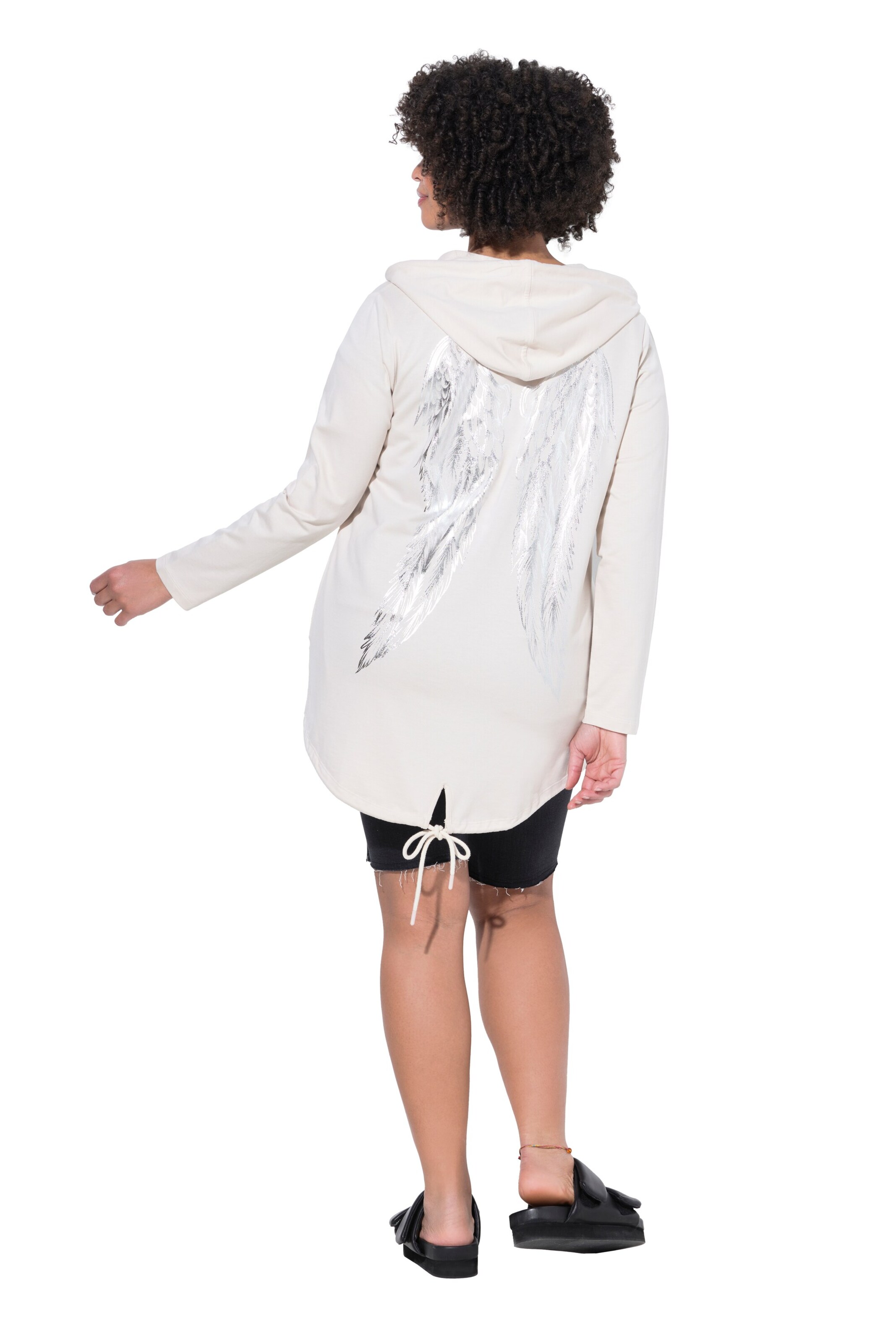 Angel of Style Sweatjacke in Weiß: Vorderseite