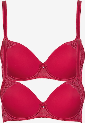 Lisca Classic Bra 'Evelyn' in Red: front