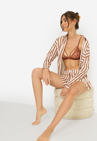 LSCN by LASCANA Szorty w kolorze brązowy