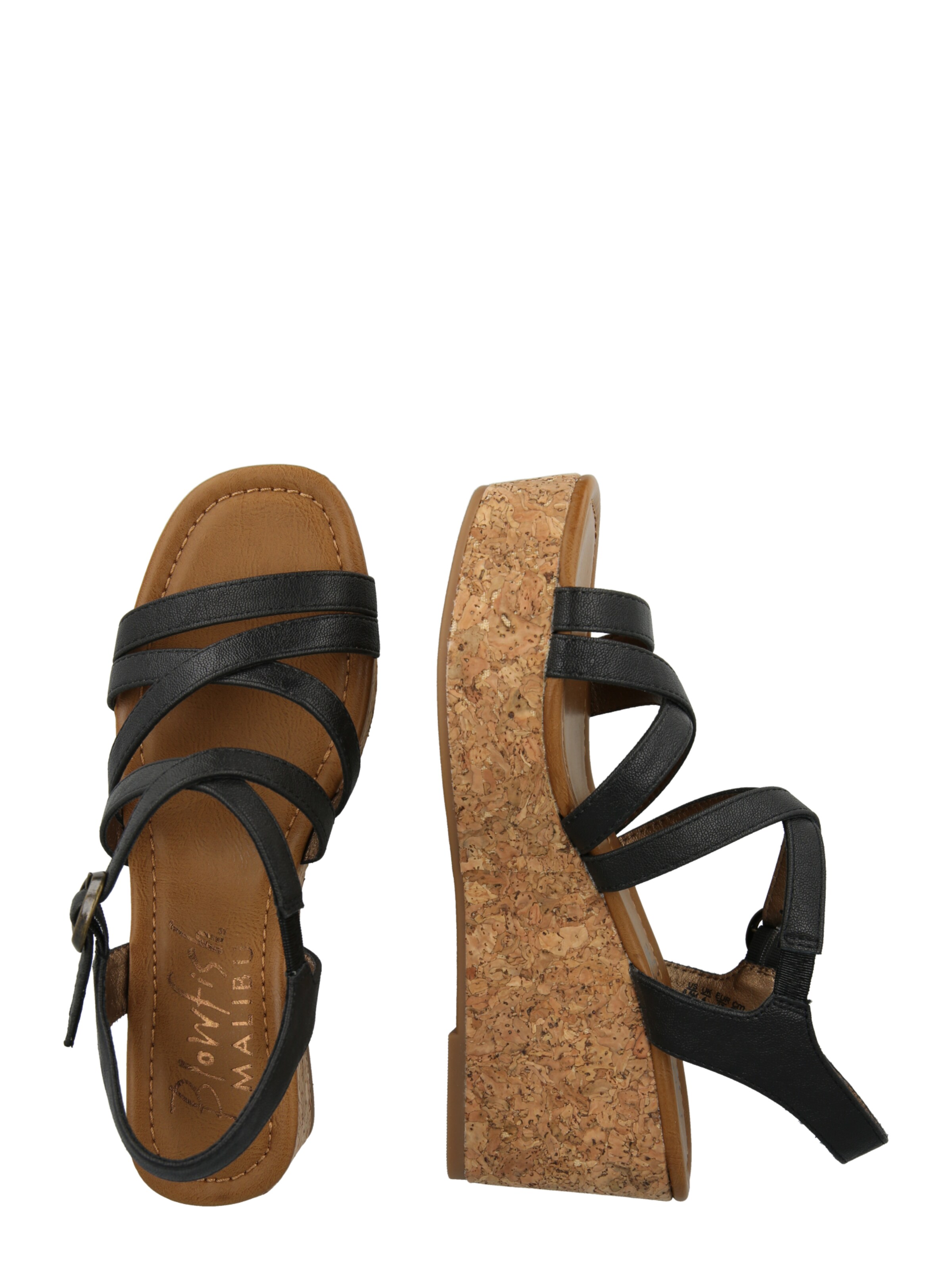 juoda Blowfish Malibu Basutės su dirželiais 'AURORA'