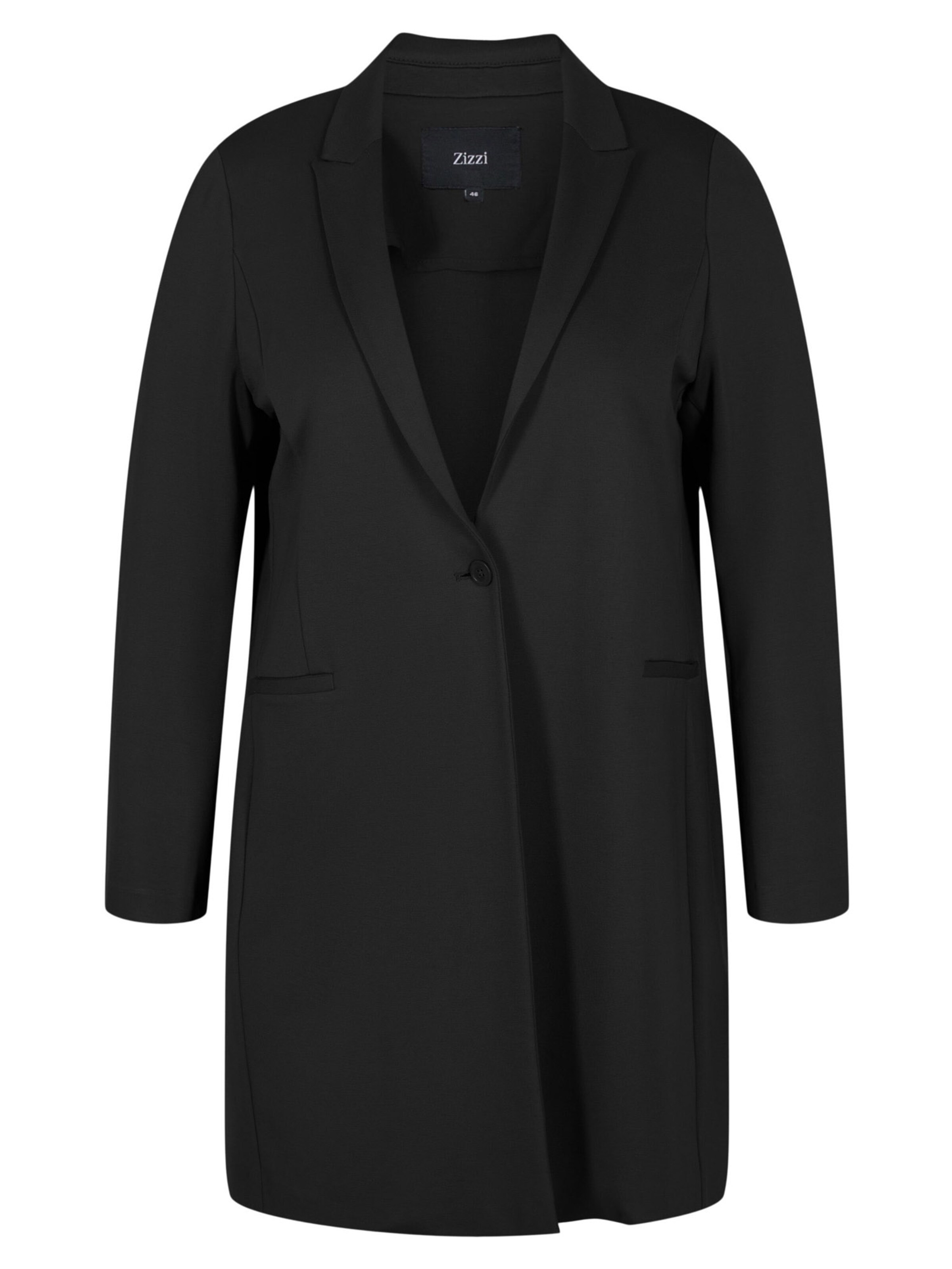 Zizzi Μπλέιζερ 'MADDIE' σε μαύρο: μπροστά