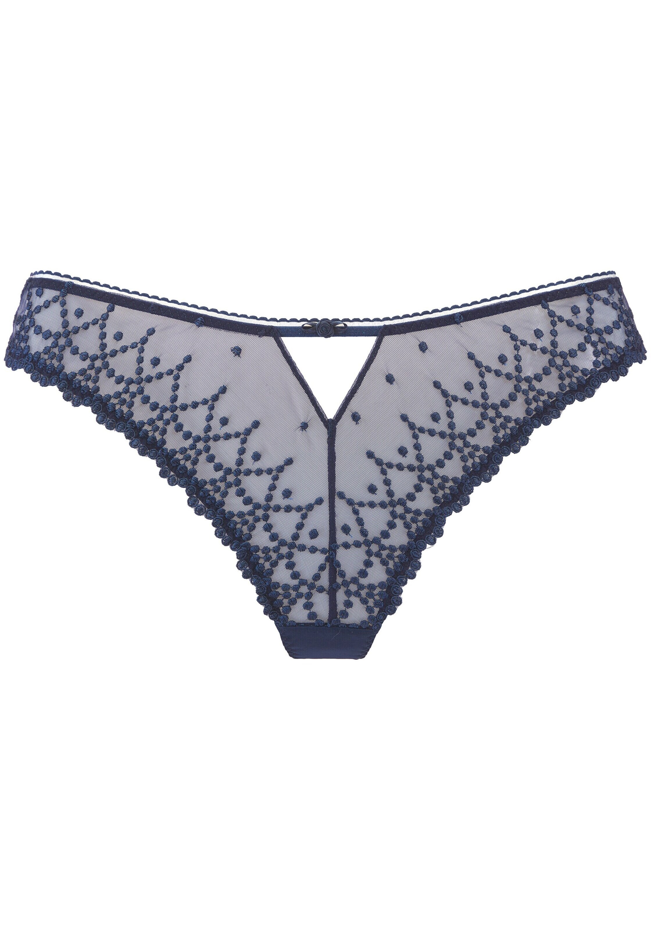 LASCANA Tanga – modrá: přední strana