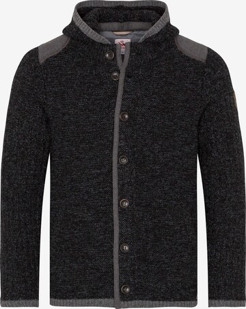 SPIETH & WENSKY Knit Cardigan 'Nabor' in Black: front