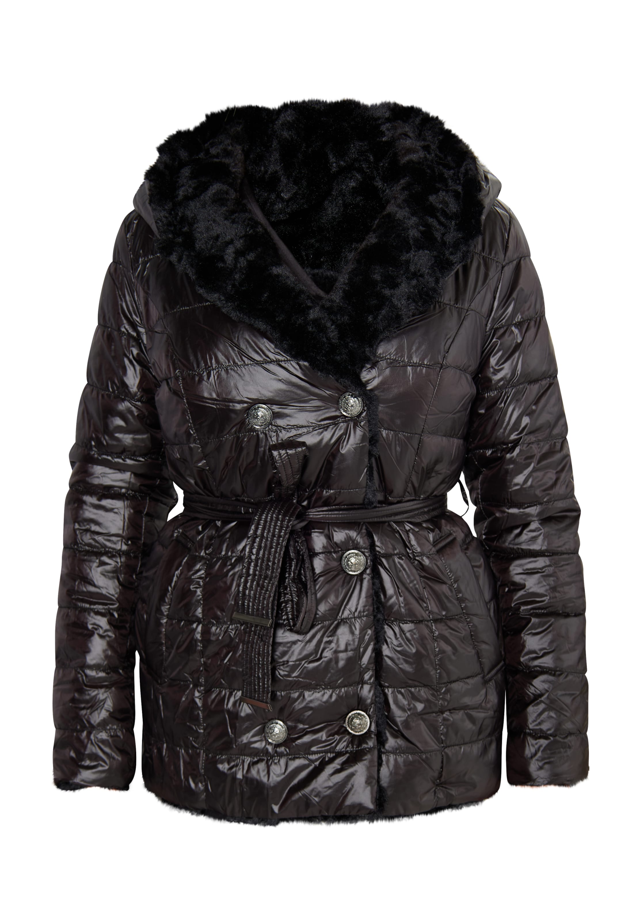 faina Jacke in Schwarz: Vorderseite