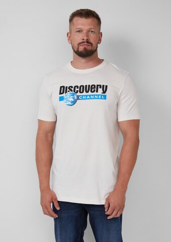 s.Oliver Men Tall Sizes Shirt in Weiß: Vorderseite