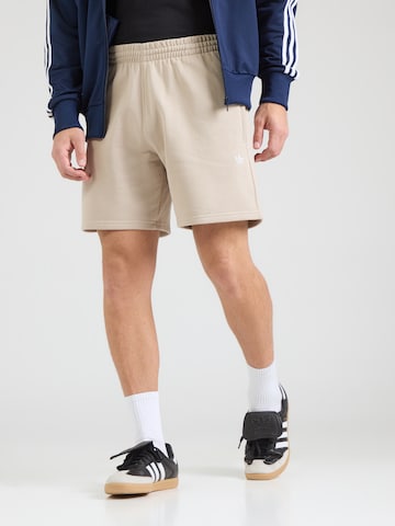 Regular Pantalon 'Trefoil Essentials' ADIDAS ORIGINALS en beige : devant