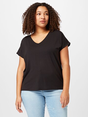 T-shirt 'Aya' Vero Moda Curve en noir : devant