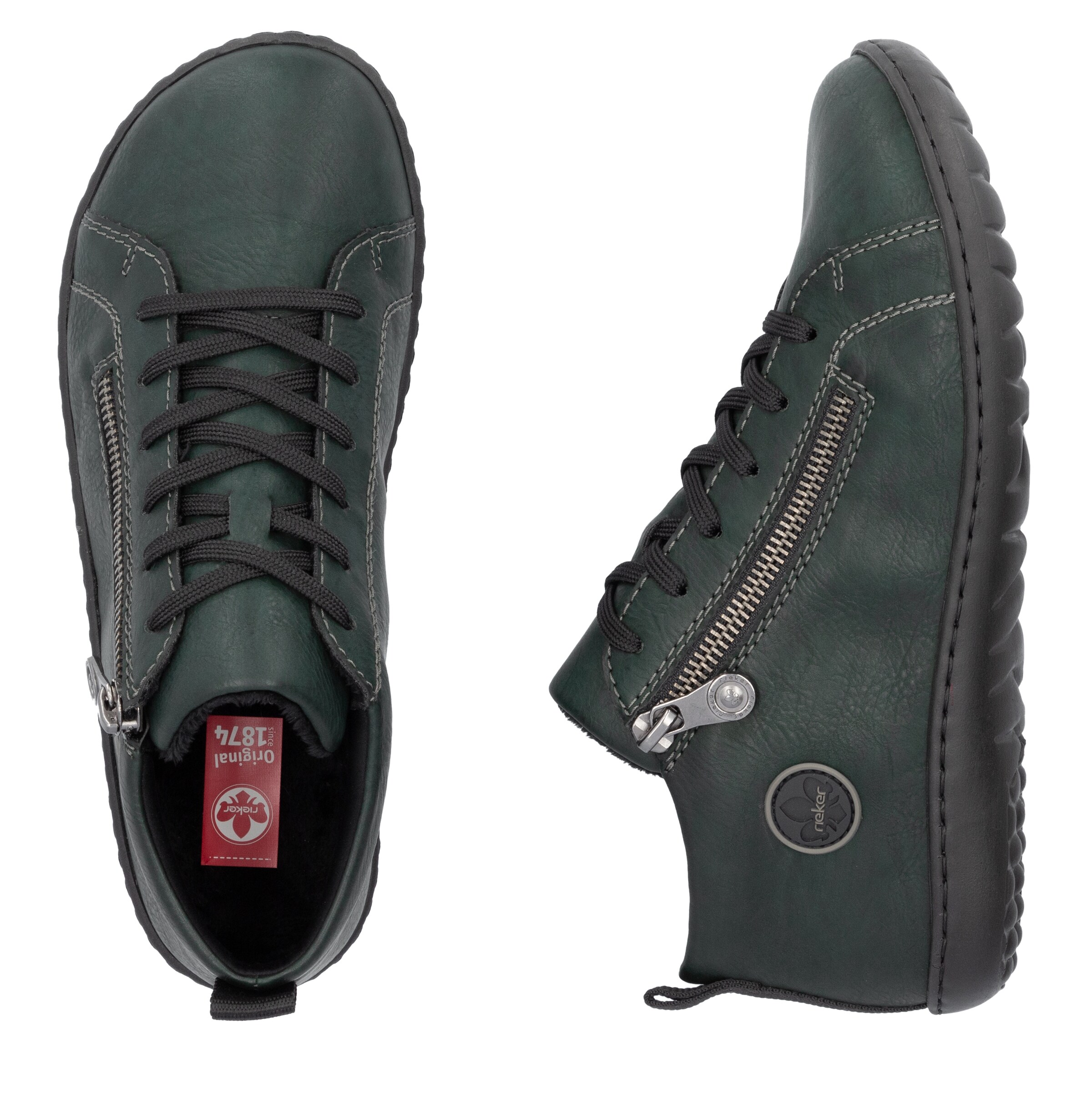 Rieker Classic Flats in Green