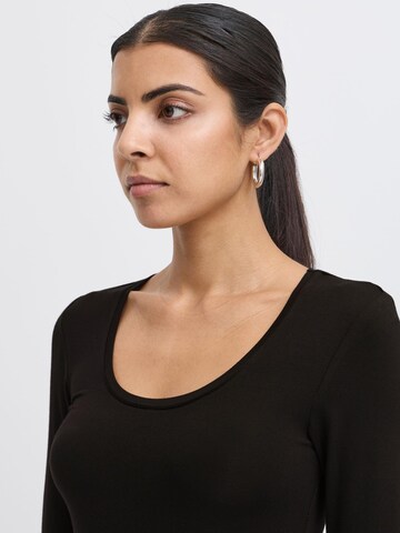 T-shirt ' IHZOLA PLAIN LS ' ICHI en noir