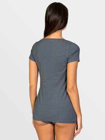 Maglietta intima 'Hera Short-sleeve top soy fiber' di zd ZERO DEFECTS in grigio
