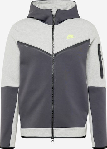 Veste de survêtement Nike Sportswear en gris : devant