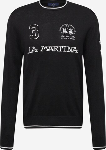 La Martina Pullover in Schwarz: predná strana