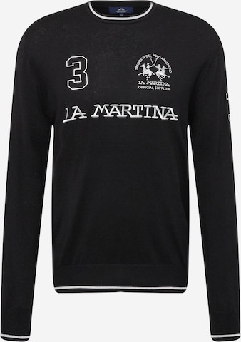 La Martina - Jersey en negro: frente