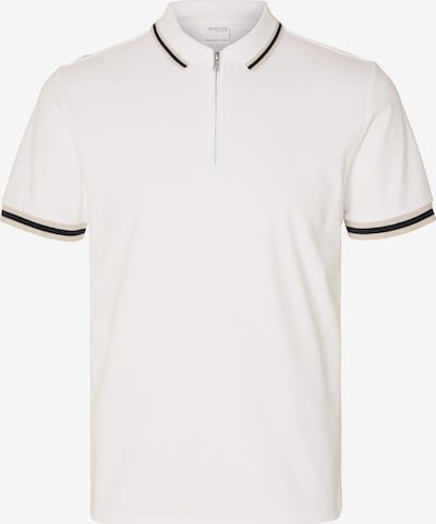 SELECTED HOMME T-Shirt 'TOULOUSE' en crème / noir / blanc, Vue avec produit