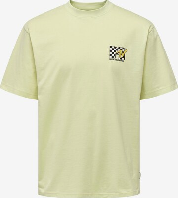 Only & Sons Shirt 'MTV' in Green: front