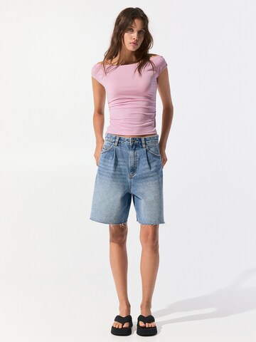 Pull&Bear Тениска в розово