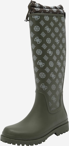 GUESS - Botas de borracha 'REISA' em verde: frente