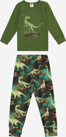 Walkiddy Pajamas in Green: front