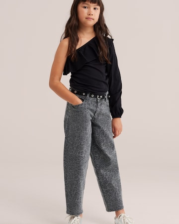 WE Fashion - Barrel Vaquero en gris: frente