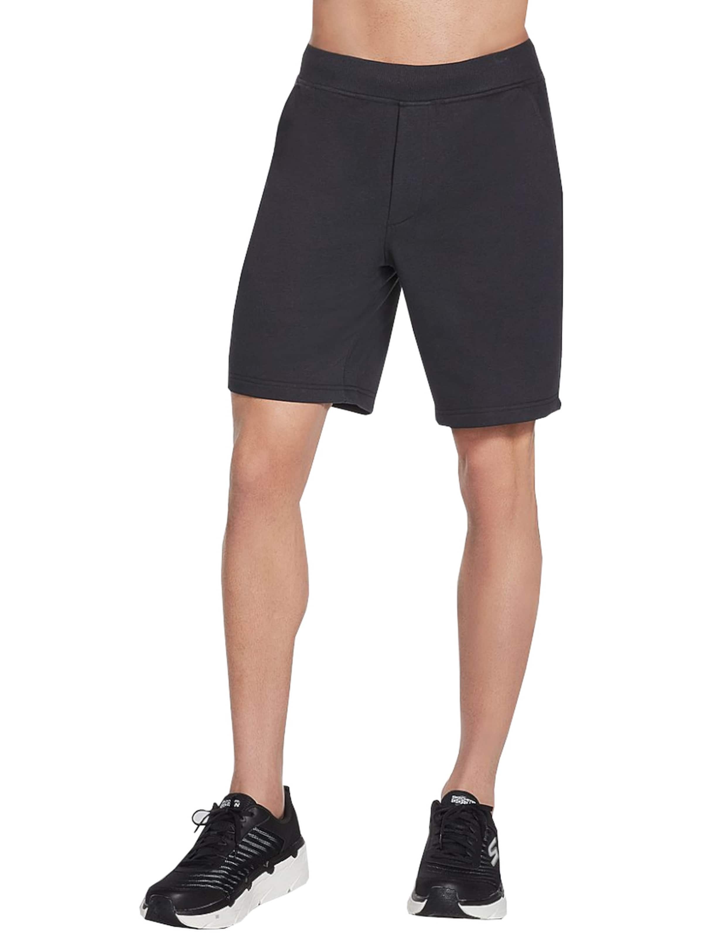 SKECHERS Workout Pants 'Explore' in Black: front