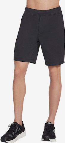 SKECHERS Workout Pants 'Explore' in Black: front