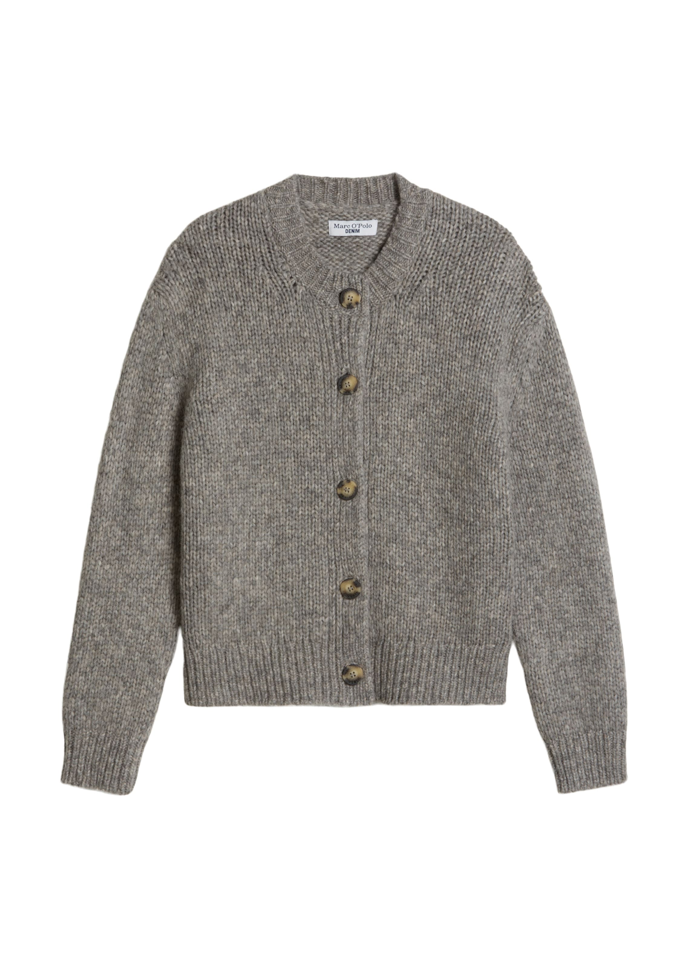 Marc O'Polo DENIM Strickjacke in Grau: Vorderseite