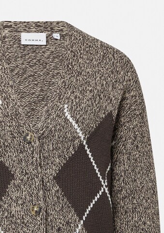 COMMA Strickjacke in Braun