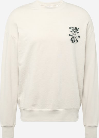 JACK & JONES Sweat-shirt 'DIRK' en beige clair / noir, Vue avec produit