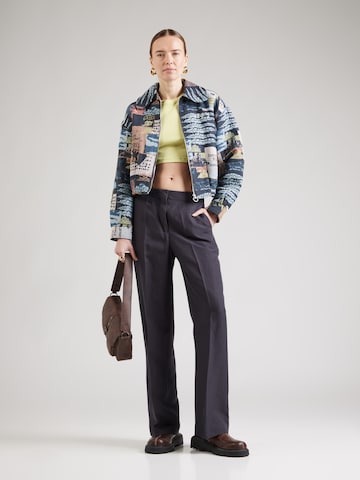 SCOTCH & SODA Wide Leg Bügelfaltenhose 'Edie' in Schwarz