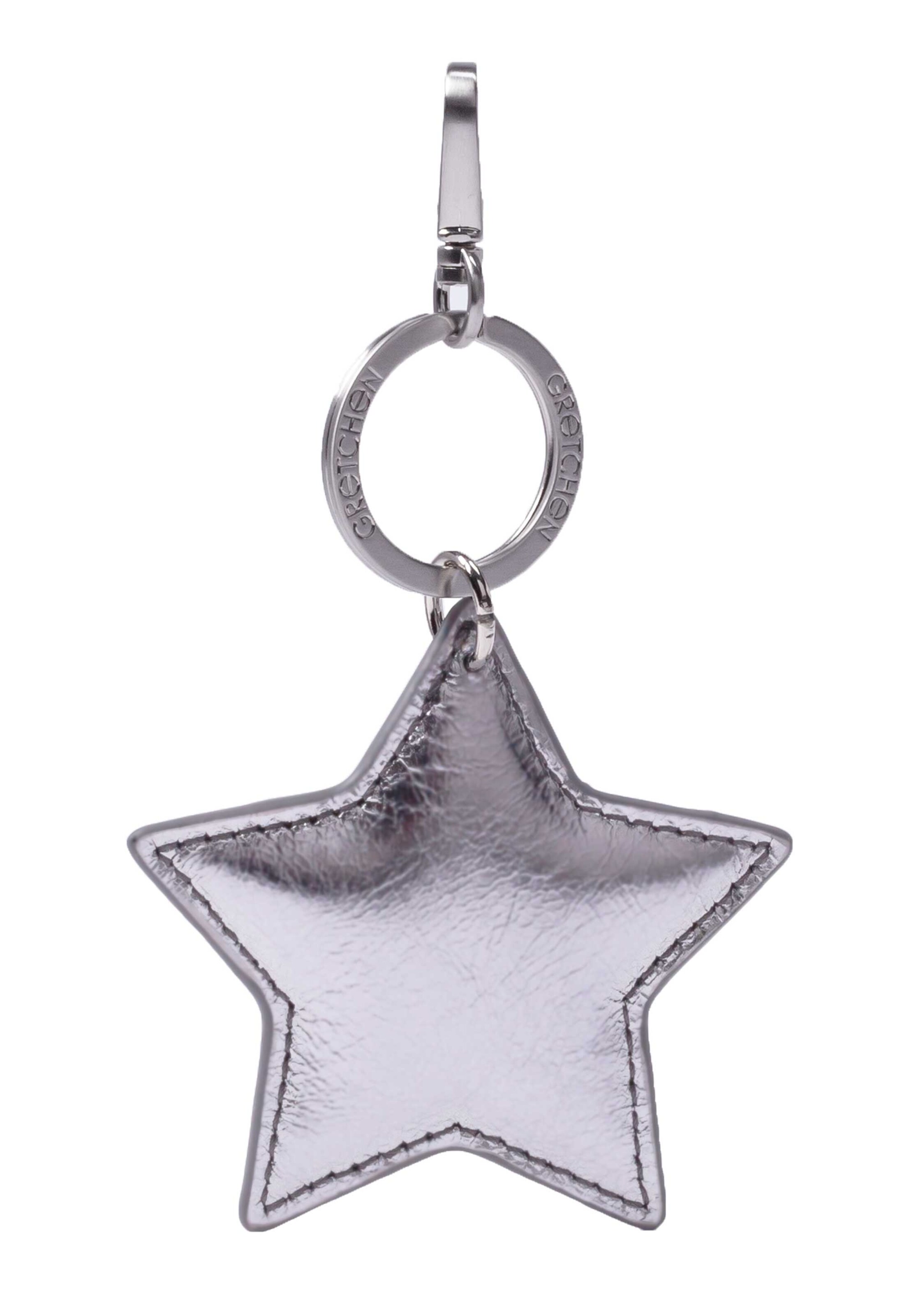 Gretchen Schlüsselanhänger 'Star' in Braun: Vorderseite